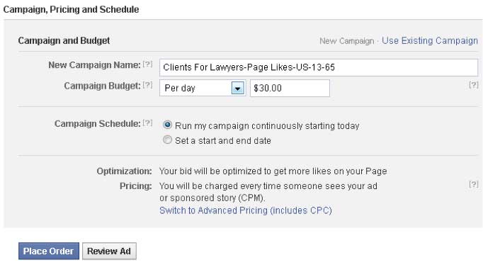 Facebook-Ebook---Set-Ad-Campaign-Pricing-&-Schedule