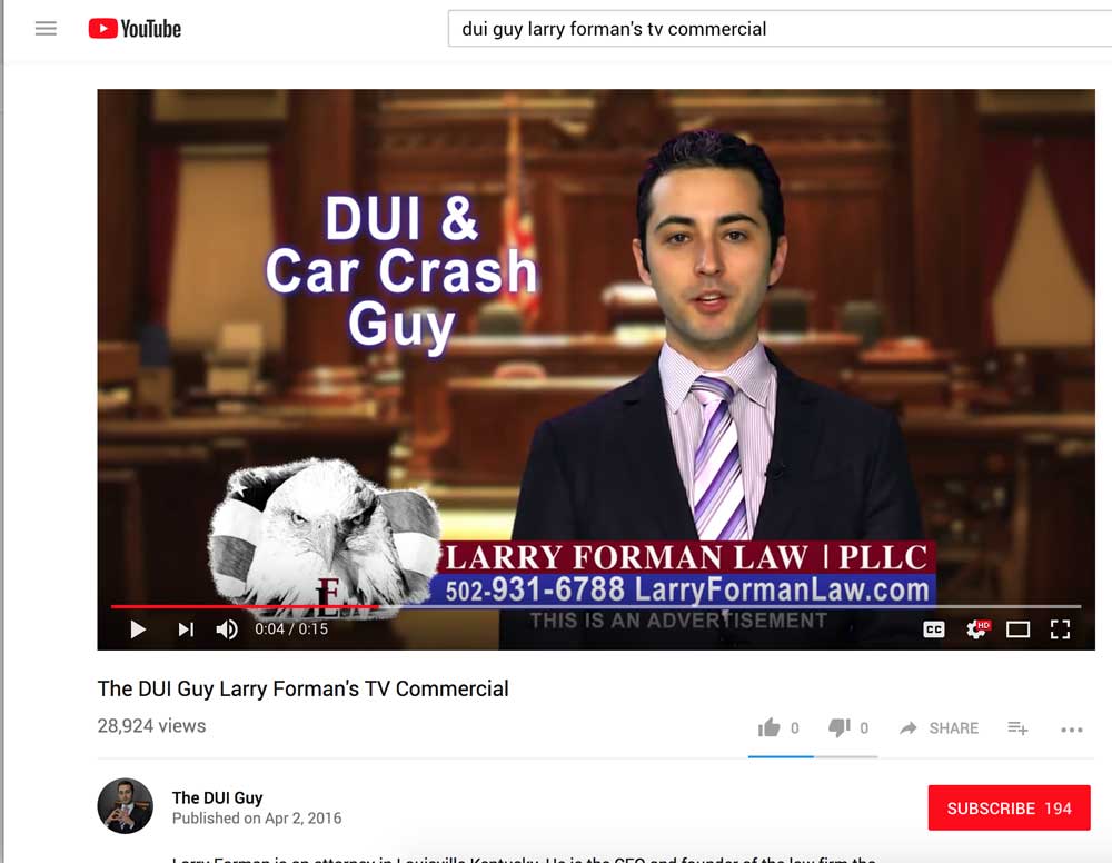 Success Stories are the Marketing Tactic Working Best for this DUI Lawyer